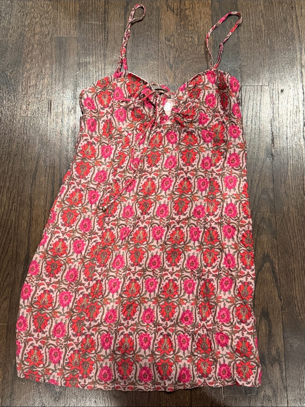 Tigerlily Australia Women's Pink Floral Tank Chemise Slip Dress